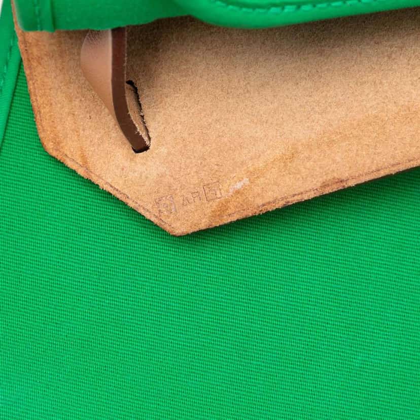 Hermès Toile Herbag Zip 31 Green Canvas Good condition - Box View