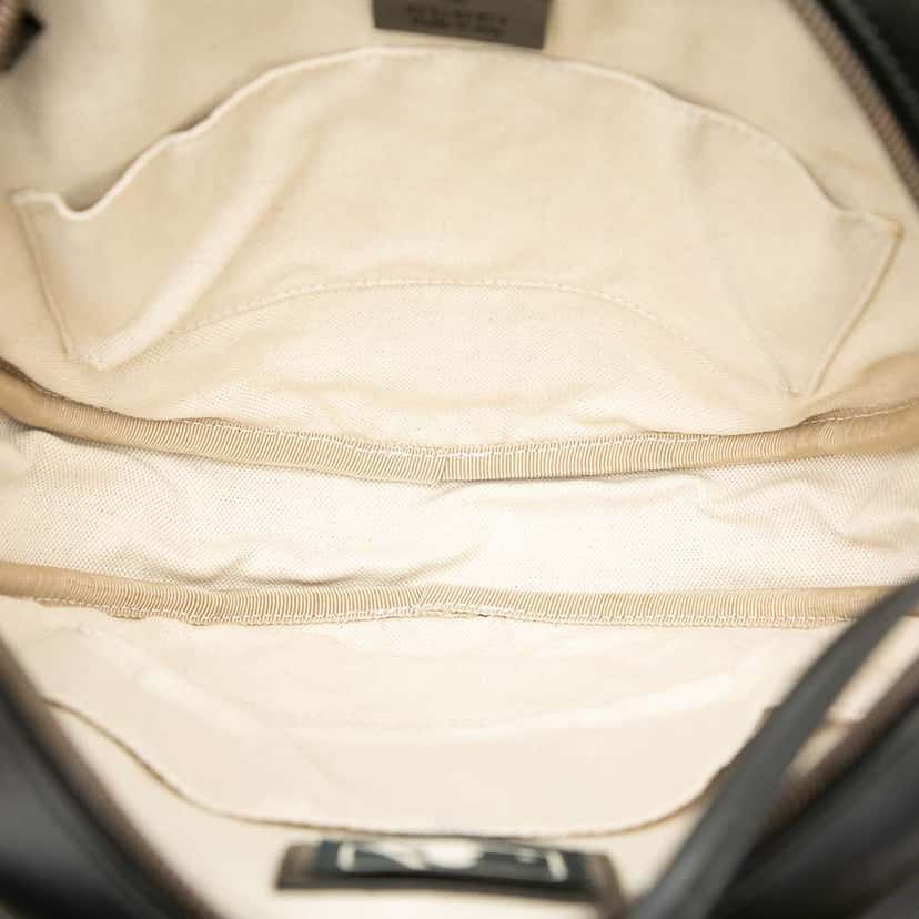 Gucci MLB Leather LA Angels Round Backpack Black Leather Very good condition - Model View