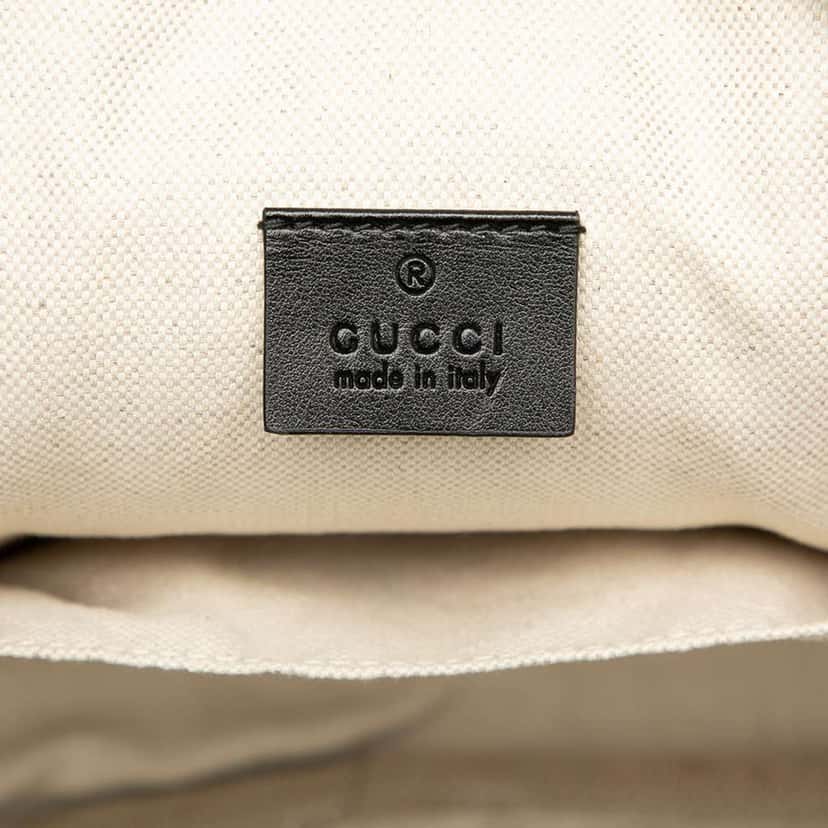 Gucci MLB Leather LA Angels Round Backpack Black Leather Very good condition - Box View