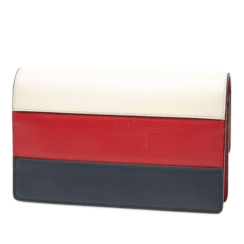 Gucci Calfskin Queen Margaret Wallet on Chain Red Leather Good condition - Back View