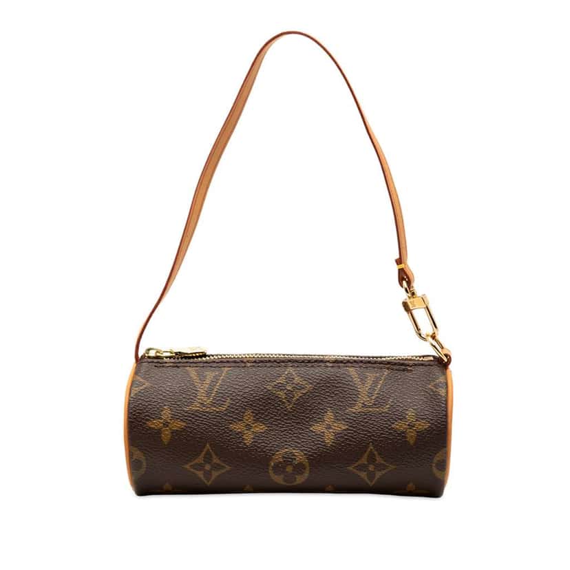 Louis Vuitton Monogram Papillon Pochette Brown Good condition - Front View