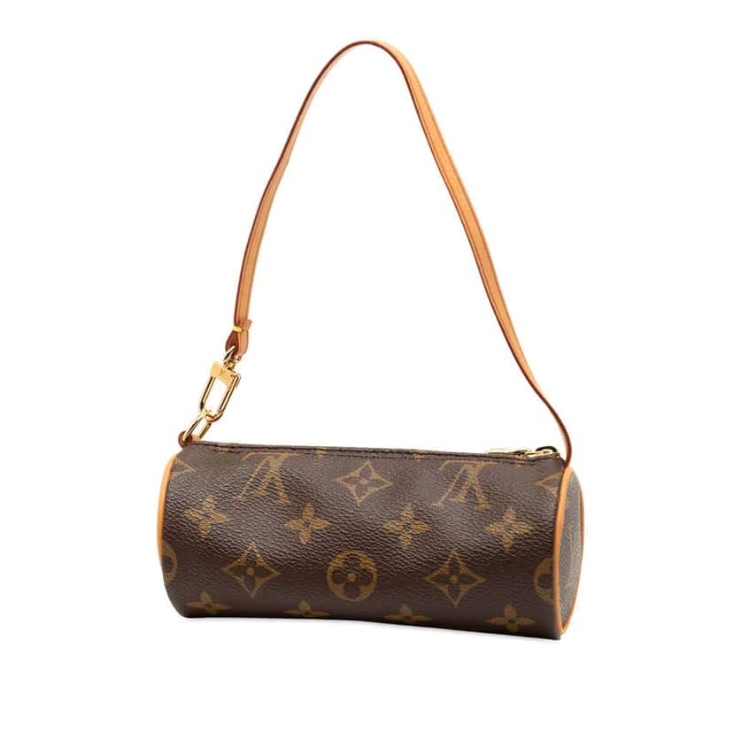 Louis Vuitton Monogram Papillon Pochette Brown Good condition - Back View