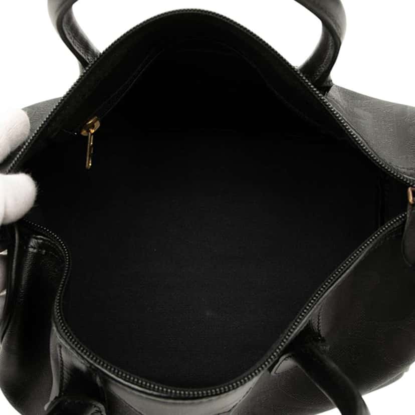 Dior Diorissimo Trotter Coated Canvas Boston Bag Black Canvas Good condition - Model View
