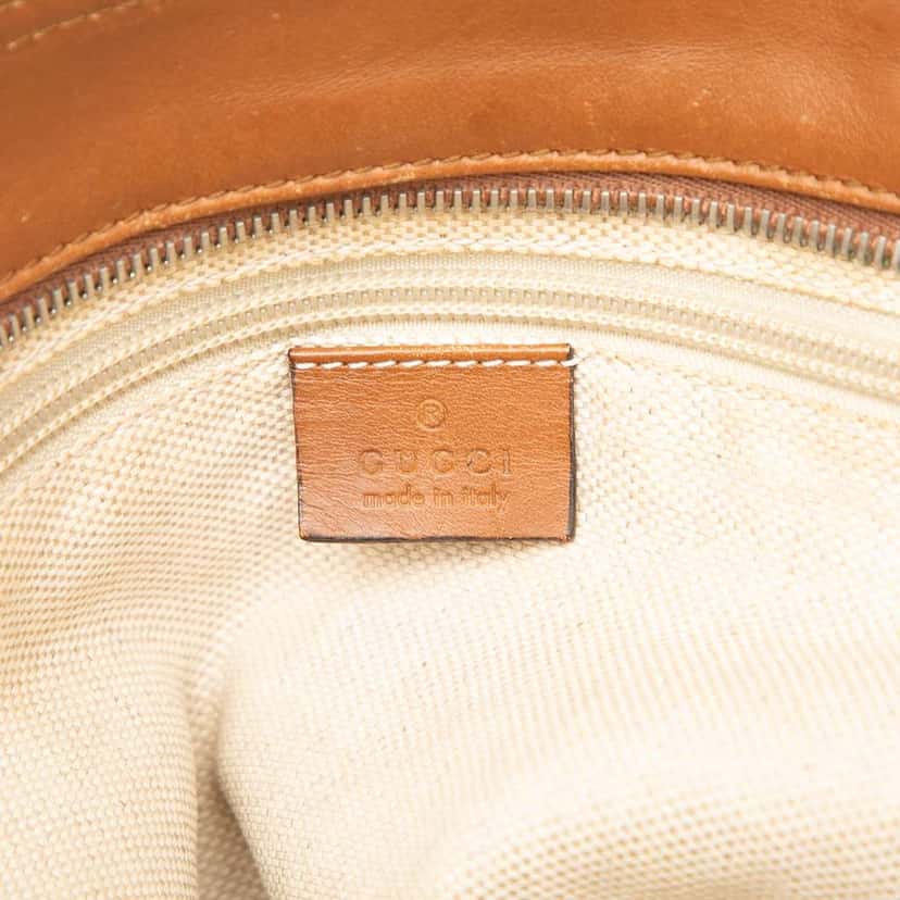 Gucci GG Canvas Web Tote Brown Canvas Good condition - Box View