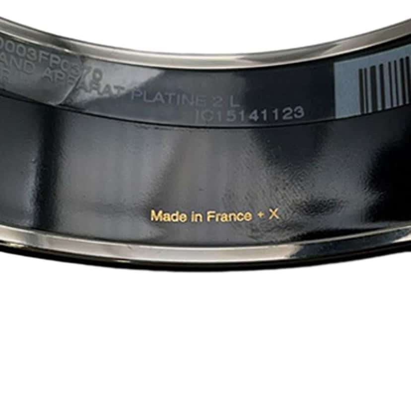 Hermès Wide Grand Apparat Platine 2 Enamel Bangle 65 Black Good condition - Box View