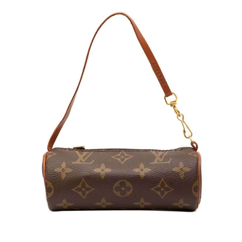 Louis Vuitton Monogram Papillon Pochette Brown Good condition - Front View