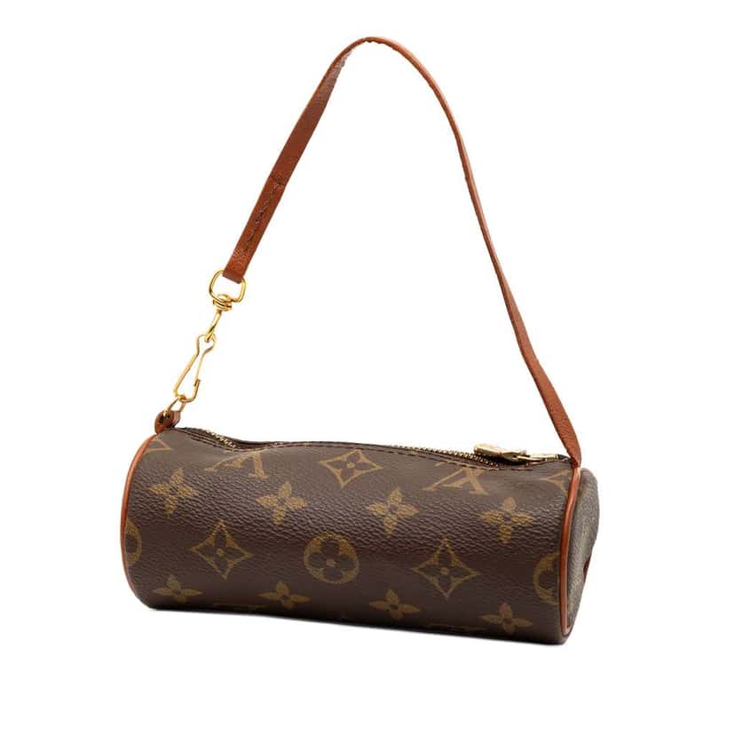 Louis Vuitton Monogram Papillon Pochette Brown Good condition - Back View