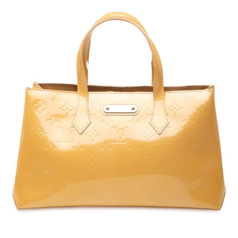 Louis Vuitton Monogram Vernis Wilshire PM Brown Leather Good condition - Front View