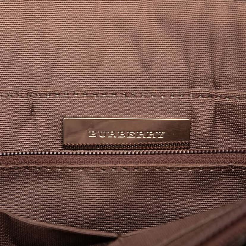 Burberry House Check Canvas Tote Brown Canvas Very good condition - Box View