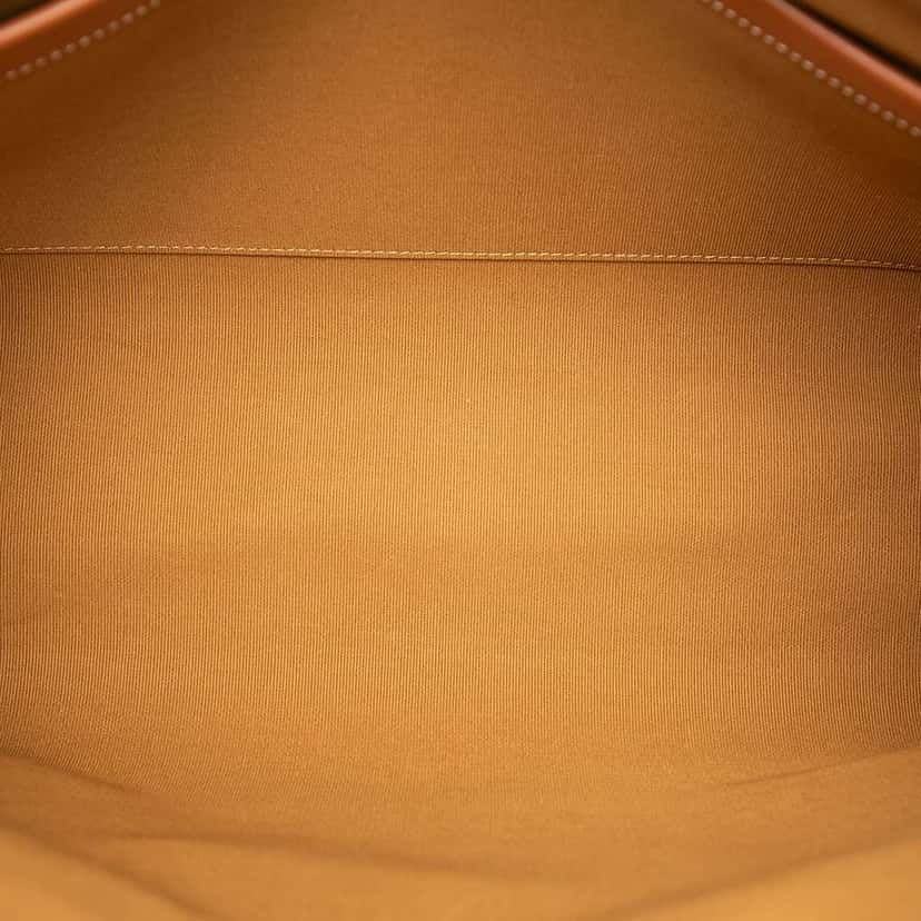 Celine Mini Triomphe Coated Canvas Horizontal Cabas Tote Brown Canvas Good condition - Model View