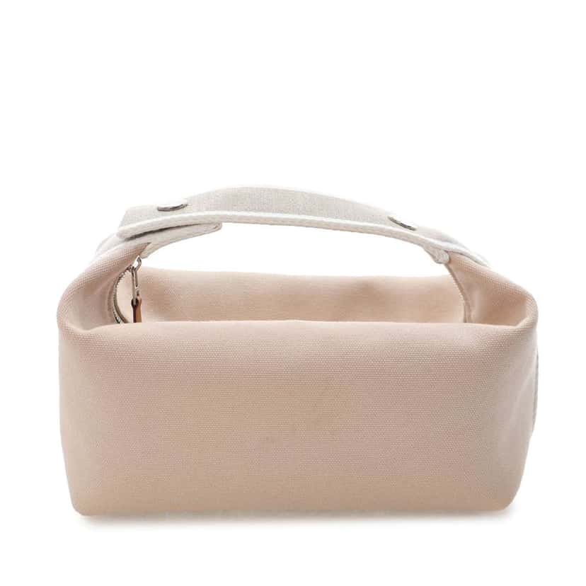 Hermès Small Toile Bride A Brac Case Brown Canvas Good condition - Back View