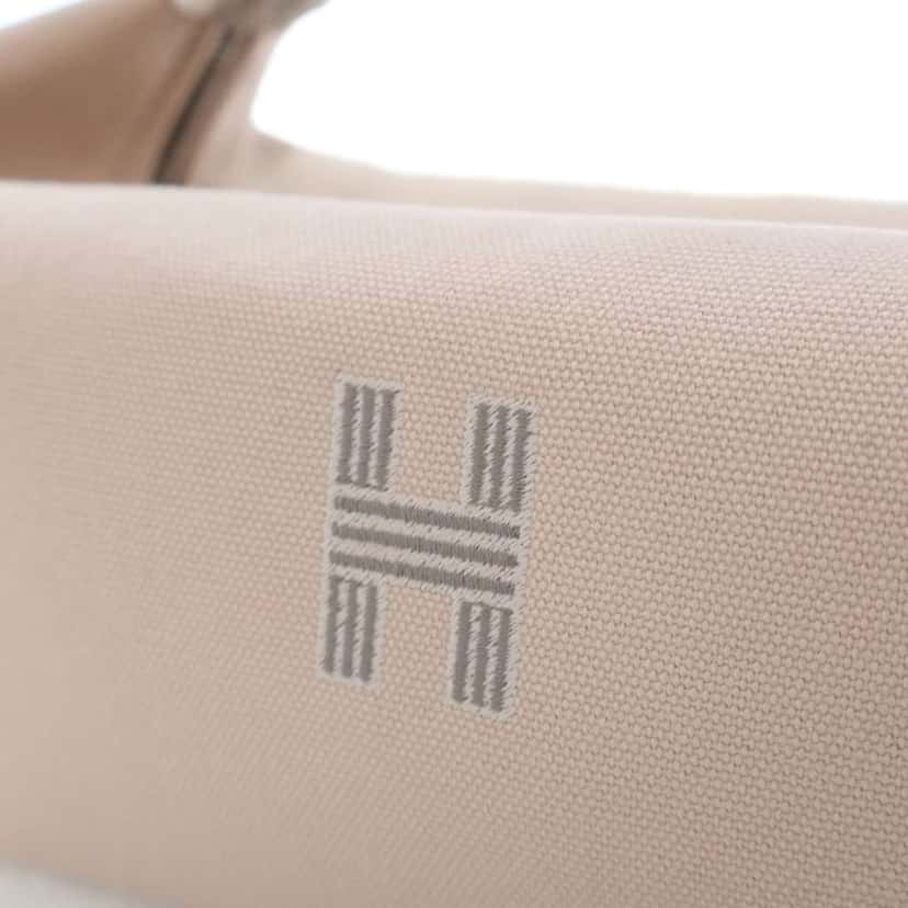 Hermès Small Toile Bride A Brac Case Brown Canvas Good condition - Box View