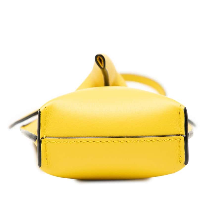 Loewe Leather Elephant Pocket Crossbody Yellow Leather Very good condition - Inside View