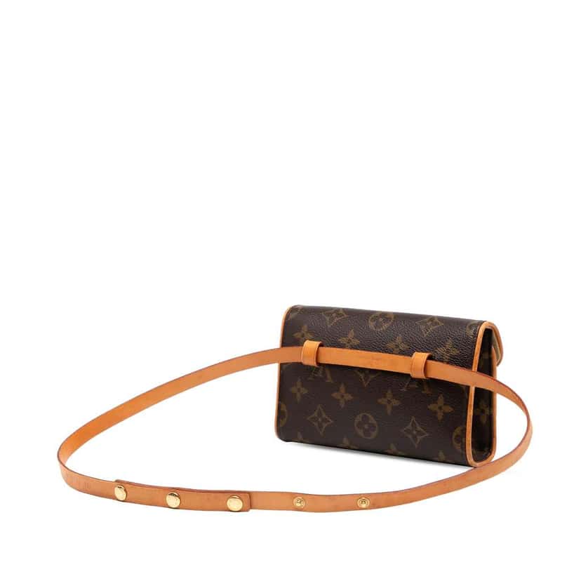 Louis Vuitton Monogram Pochette Florentine Brown Good condition - Back View