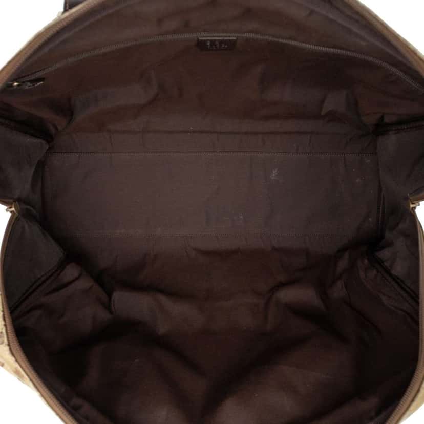 Gucci GG Crystal Duffle Bag Brown Canvas Good condition - Model View