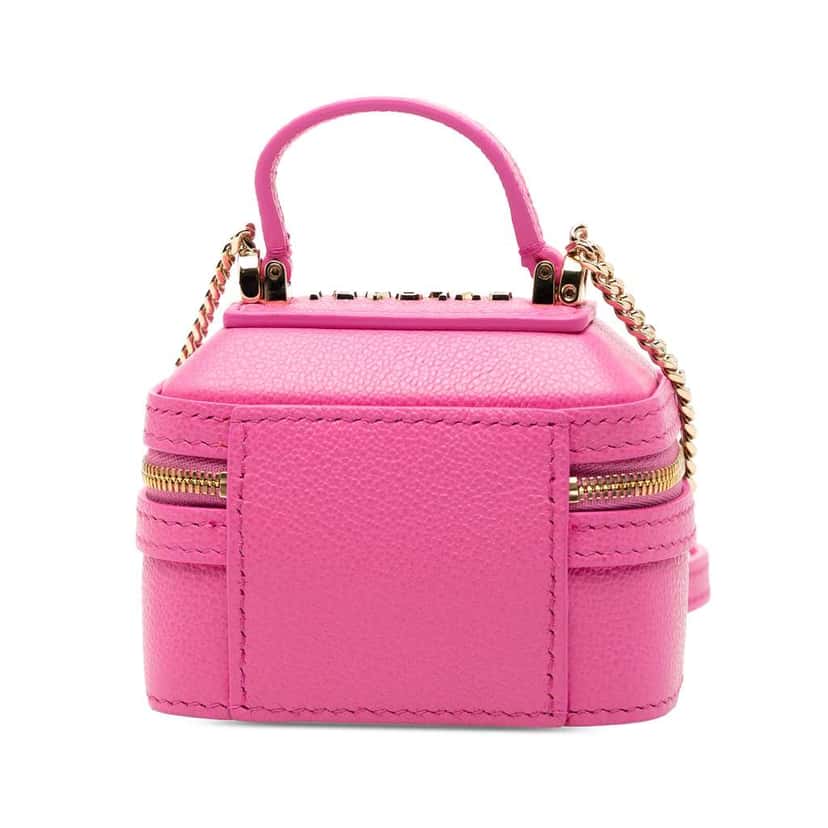 Bvlgari Mini Leather Serpenti Forever Vanity Bag Pink Leather Good condition - Back View