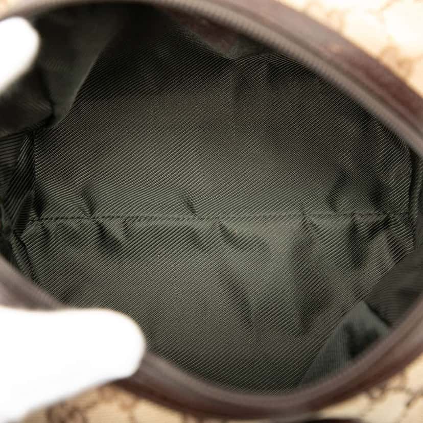 Gucci Mini GG Canvas Balthus Tofu Bag Brown Canvas Good condition - Model View