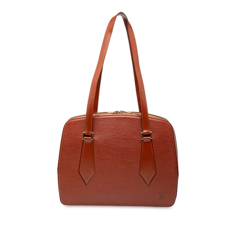 Louis Vuitton Epi Voltaire Brown Leather Very good condition - Front View