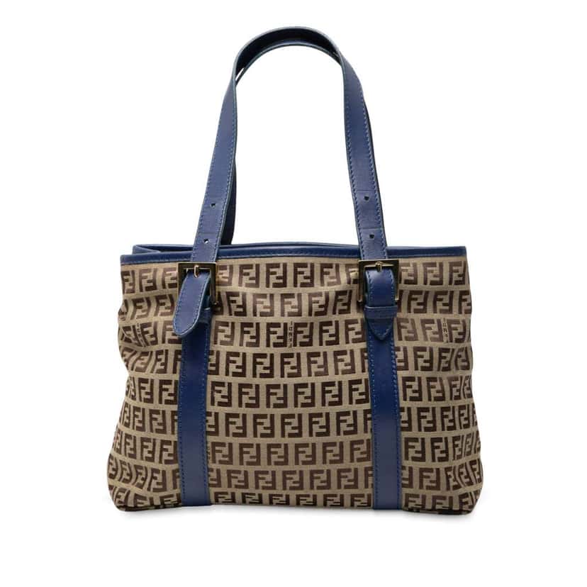 Fendi Zucchino Canvas Handbag Brown Canvas Good condition - Front View
