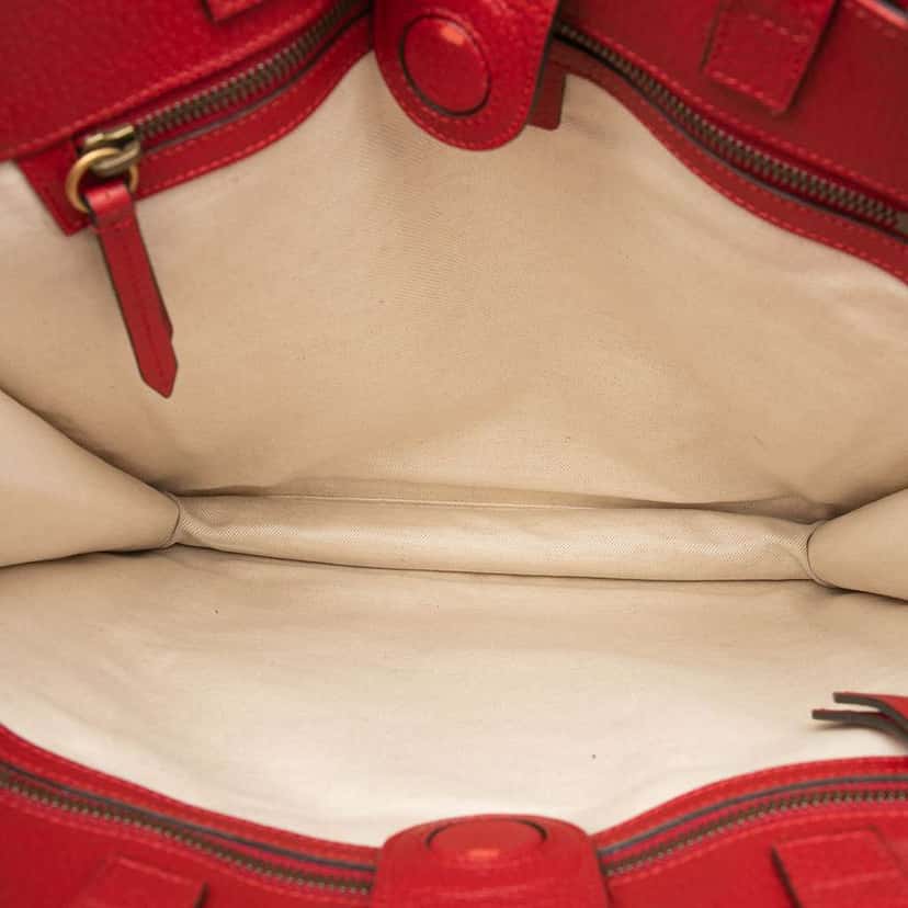 Gucci GG Supreme Web Bosco Satchel Brown Canvas Good condition - Model View