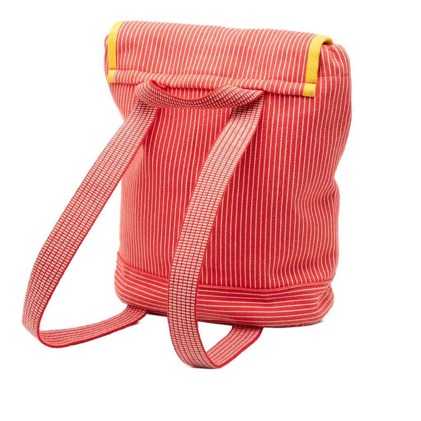 Hermès Toile Cavalcolor Backpack Red Canvas Good condition - Back View