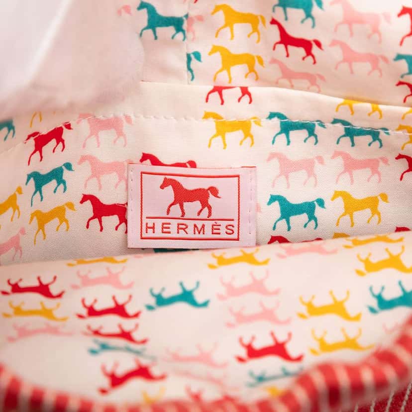 Hermès Toile Cavalcolor Backpack Red Canvas Good condition - Box View