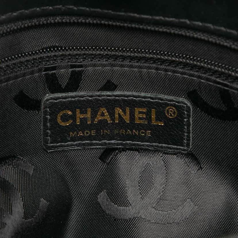 Chanel Small CC Quilted Calfskin Wild Stitch Tote Black Leather Good condition - Box View