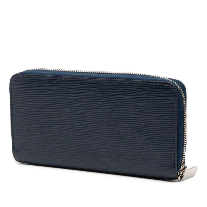 Louis Vuitton Epi Zippy Long Wallet Blue Leather Good condition - Back View