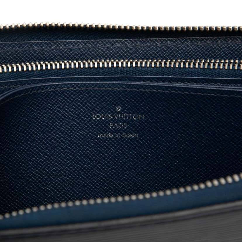 Louis Vuitton Epi Zippy Long Wallet Blue Leather Good condition - Box View