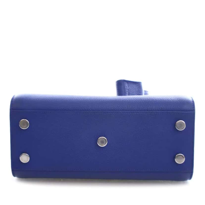 Saint Laurent Nano Leather Sac De Jour Satchel Blue Leather Good condition - Inside View