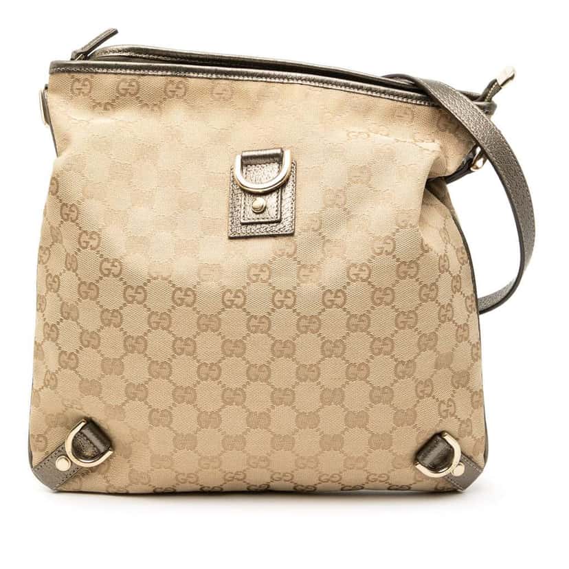 Gucci GG Canvas Abbey D Ring Crossbody Brown Canvas Very good condition - Front View
