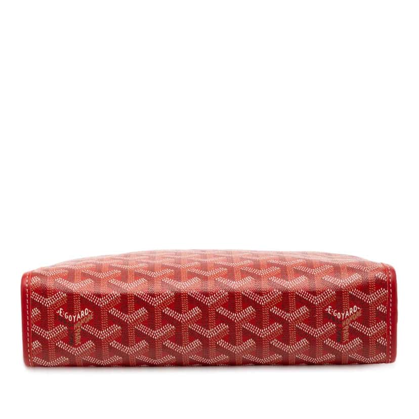 Goyard Goyardine Jouvence Toiletry Pouch MM Red Canvas Good condition - Inside View