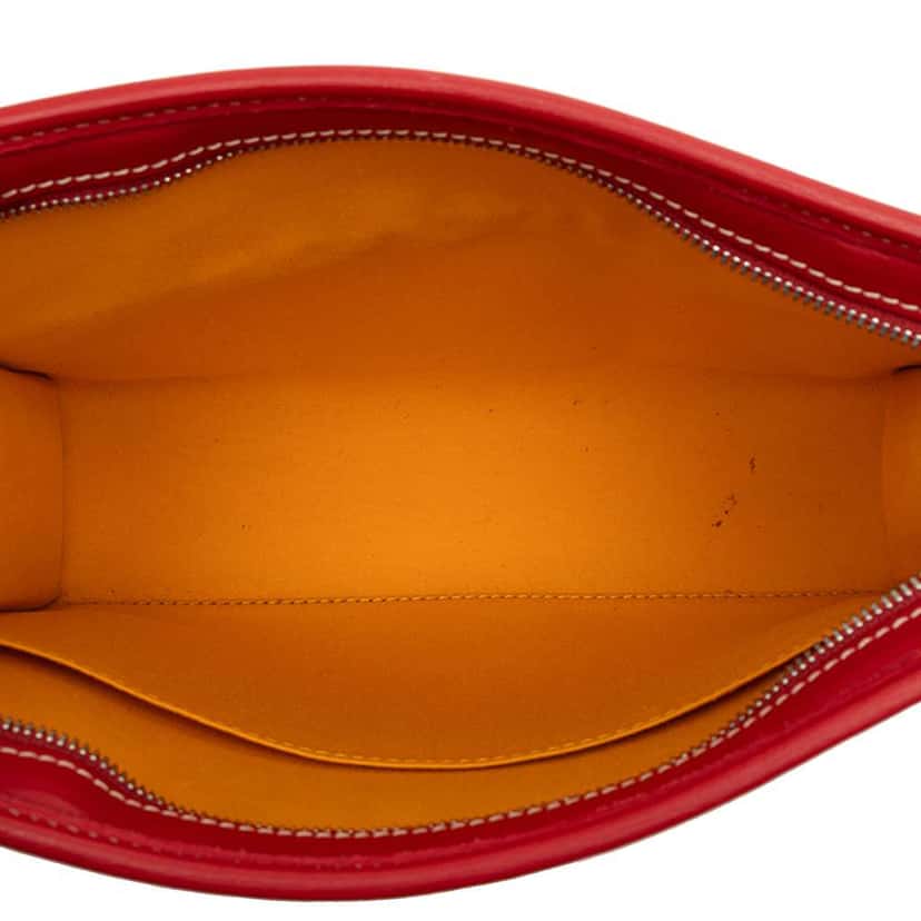 Goyard Goyardine Jouvence Toiletry Pouch MM Red Canvas Good condition - Model View