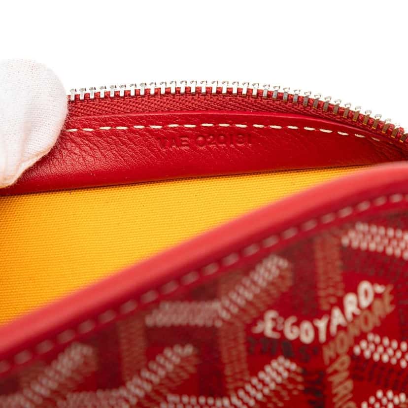 Goyard Goyardine Jouvence Toiletry Pouch MM Red Canvas Good condition - Box View