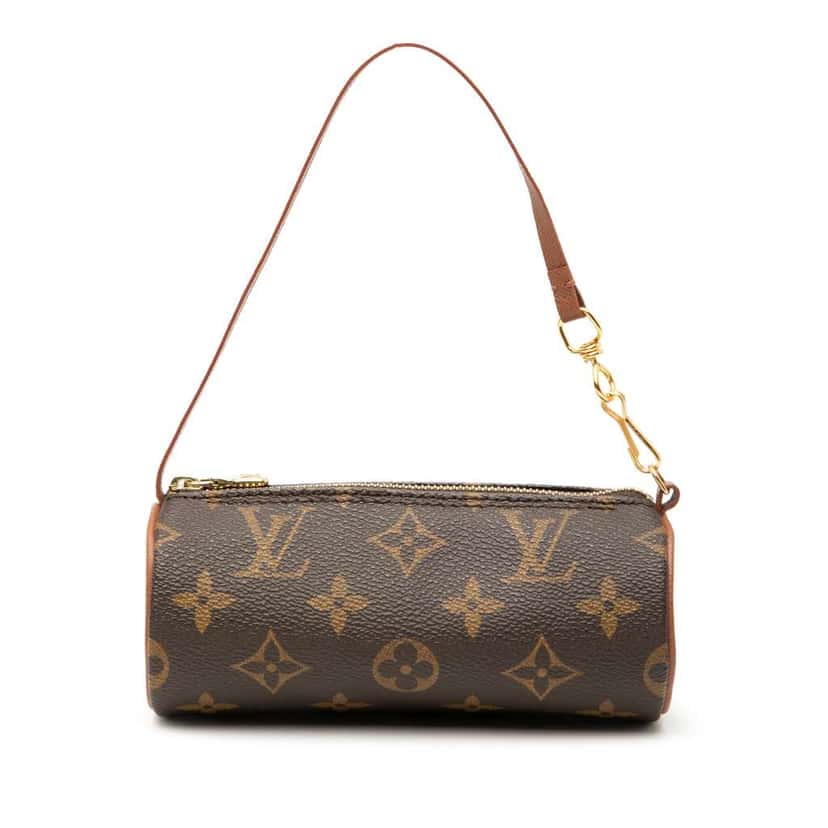 Louis Vuitton Monogram Papillon Pochette Brown Good condition - Front View