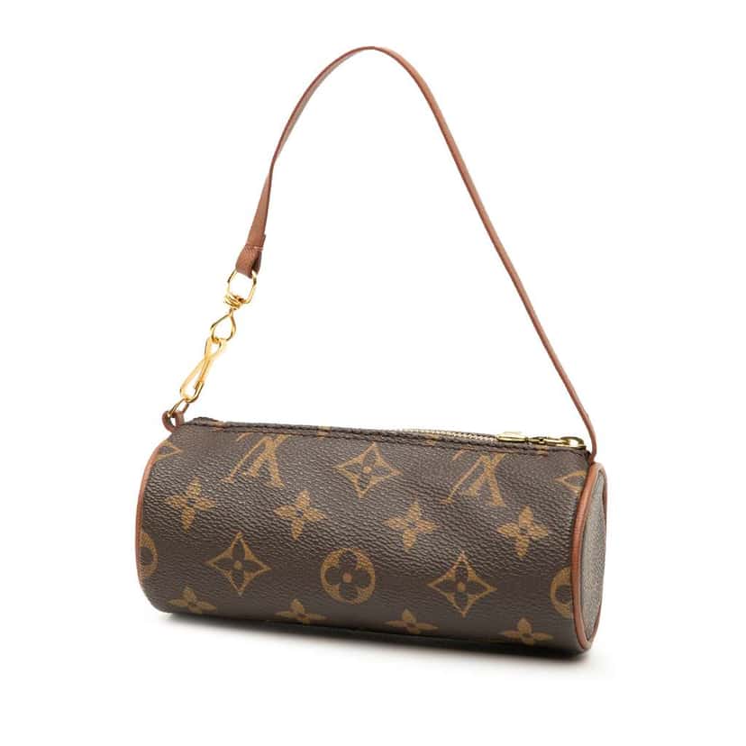 Louis Vuitton Monogram Papillon Pochette Brown Good condition - Back View