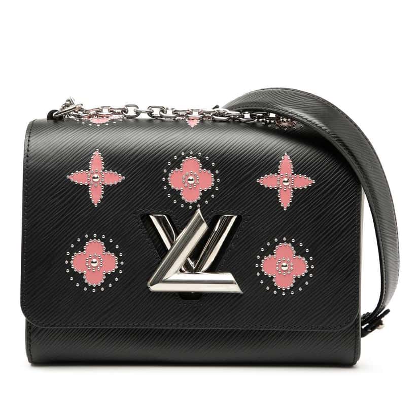Louis Vuitton Epi Flower Embellished Twist MM Black Leather Good condition - Front View