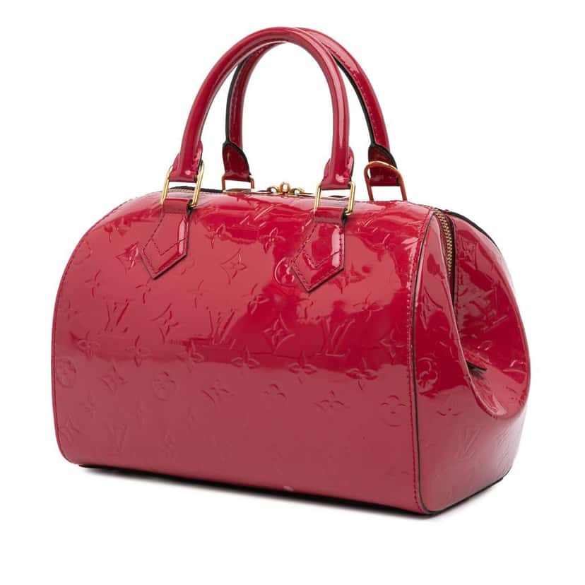 Louis Vuitton Monogram Vernis Montana Red Leather Good condition - Back View