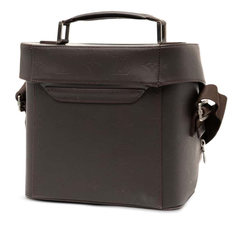 Louis Vuitton Monogram Glace Charly Brown Leather Good condition - Back View