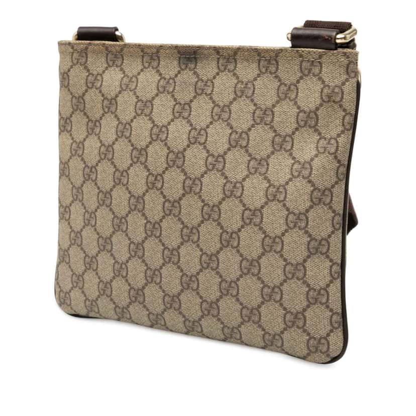 Gucci GG Supreme Crossbody Brown Canvas Good condition - Back View
