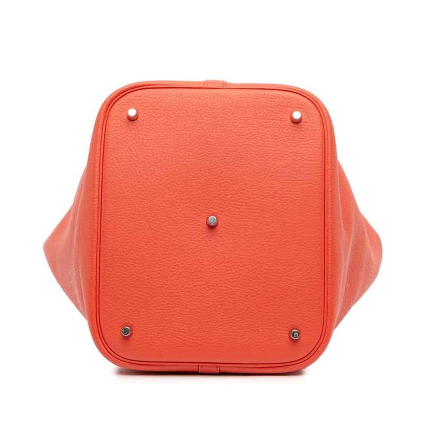 Hermès Clemence Picotin Lock 26 Orange Leather Good condition - Inside View