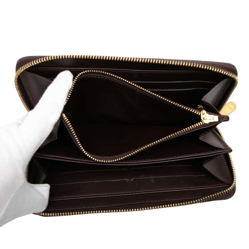 Louis Vuitton Monogram Vernis Zippy Long Wallet Purple Leather Good condition - Model View