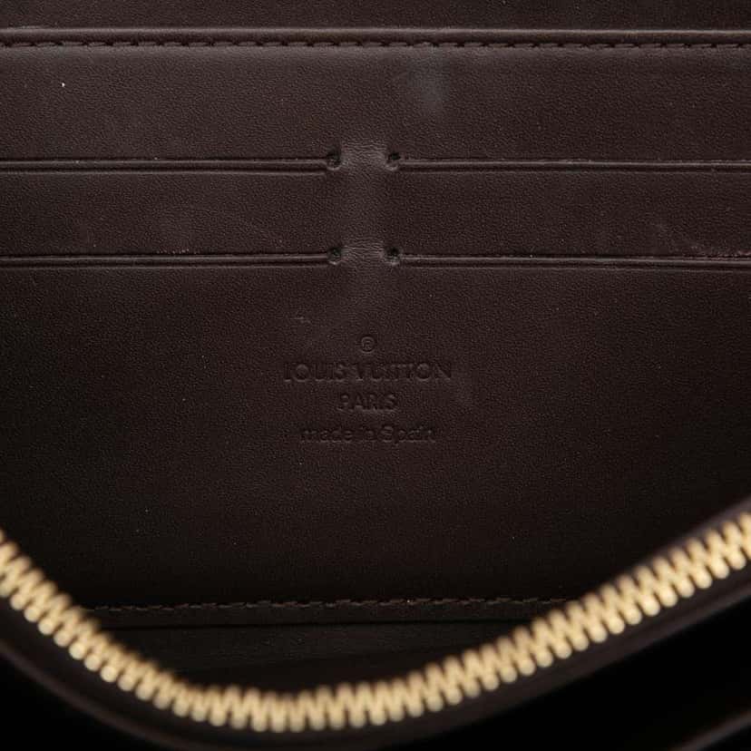 Louis Vuitton Monogram Vernis Zippy Long Wallet Purple Leather Good condition - Box View