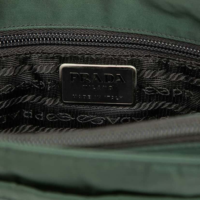 Prada Tessuto Shoulder Bag Green Good condition - Box View
