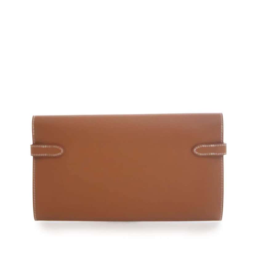 Hermès Epsom Kelly Longue Wallet Brown Leather Good condition - Model View