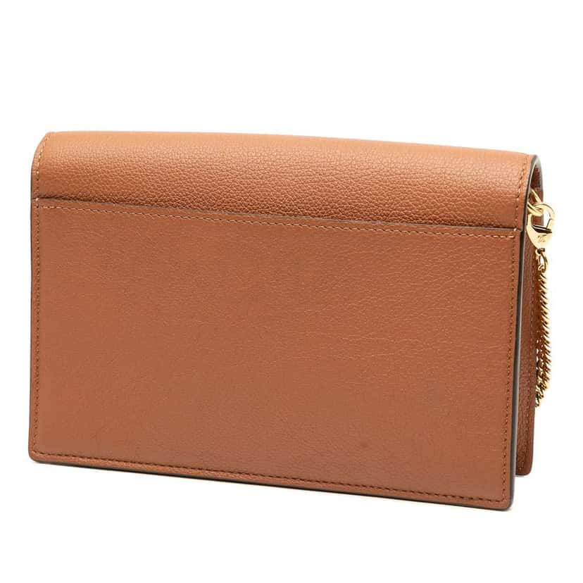 Louis Vuitton Bicolor Leather MyLockMe Chain Pochette Brown Leather Very good condition - Back View