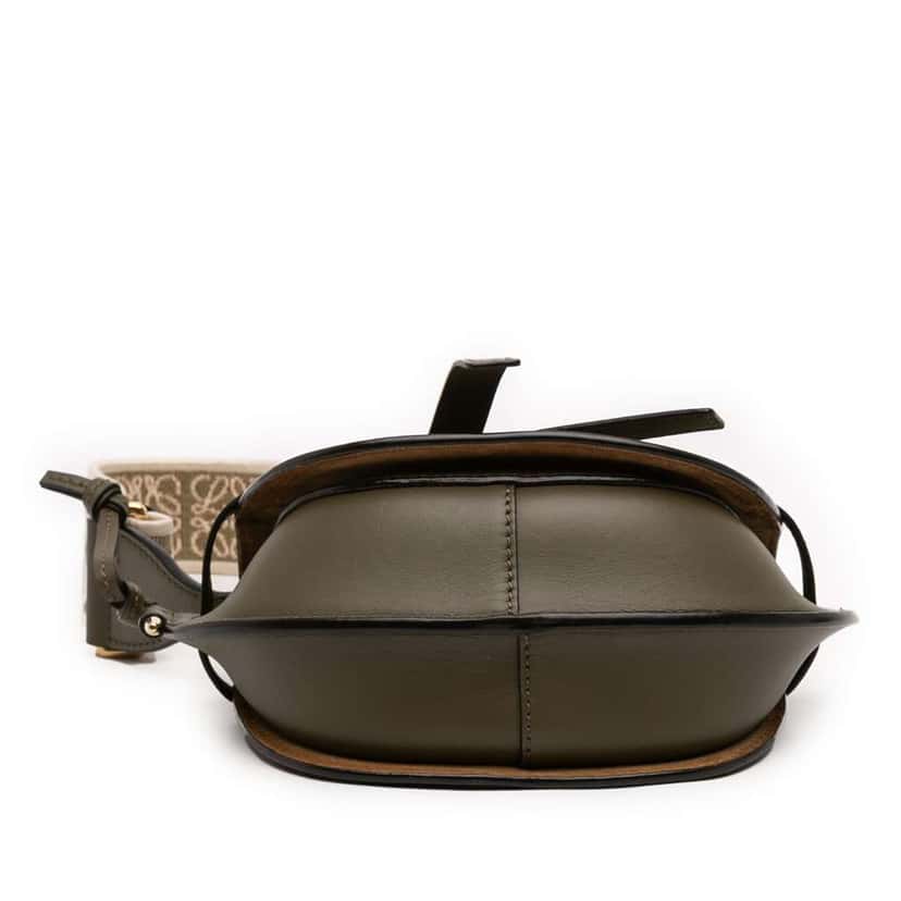 Loewe Mini Soft Calfskin Gate Dual Bag Brown Leather Good condition - Inside View