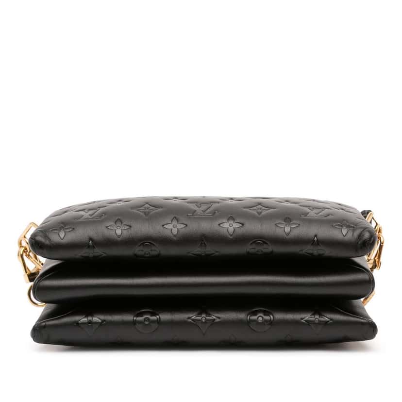 Louis Vuitton Monogram Embossed Puffy Lambskin Coussin PM Black Leather Very good condition - Inside View