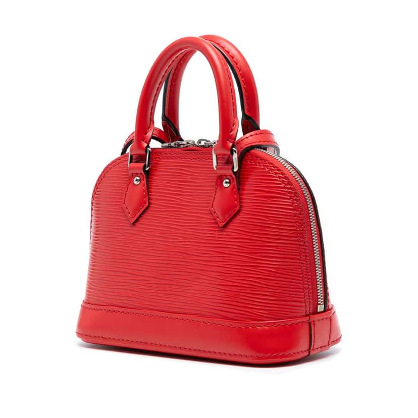 Louis Vuitton Epi Nano Alma Red Leather Good condition - Back View