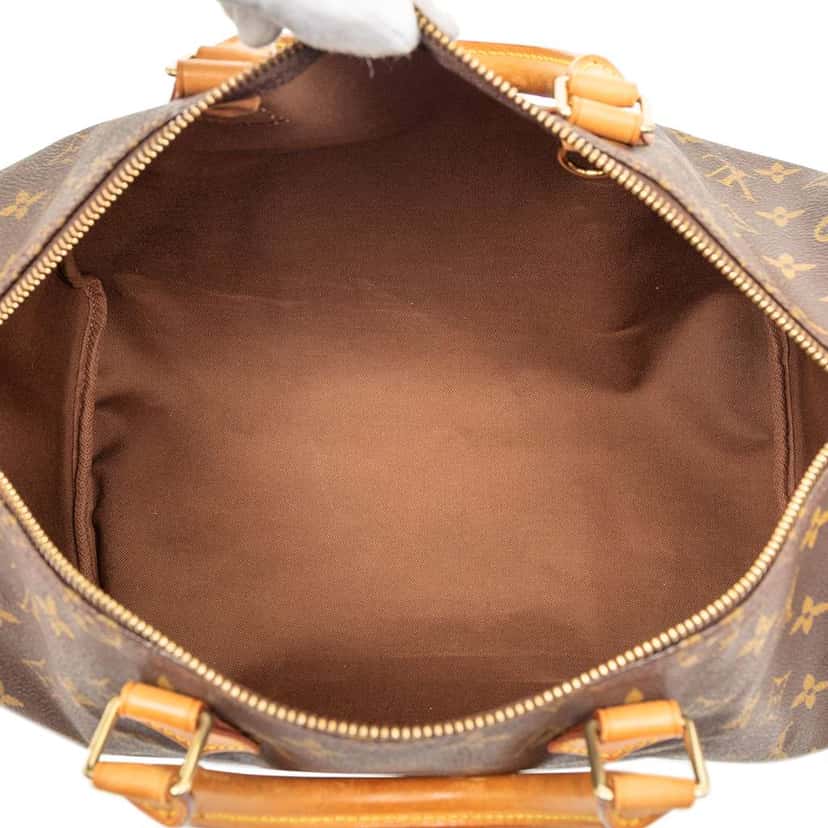 Louis Vuitton Monogram Speedy 35 Brown Good condition - Model View